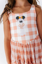 Load image into Gallery viewer, Pretzel Ghostie (PLAID) | KIDS Mesh Dress