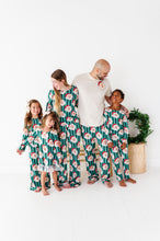 Load image into Gallery viewer, GREEN Santa Stripes | GIRLS 2-Piece SET