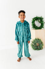 Load image into Gallery viewer, Evergreen Stripes | MINKY One-Piece Zip