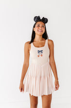 Load image into Gallery viewer, Pumpkin Bow TAN | (ADULT) Mesh DRESS