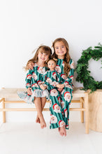 Load image into Gallery viewer, GREEN Santa Stripes | GIRLS 2-Piece SET
