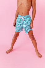 Load image into Gallery viewer, Lagoon Wave Check | BOYS SWIM SHORTS