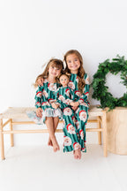 GREEN Santa Stripes | GIRLS 2-Piece SET