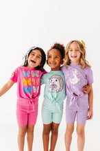 Load image into Gallery viewer, Silly Goose | Purple Vintage Front-Tie Tee