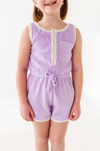 Violet: TERRY ROMPER