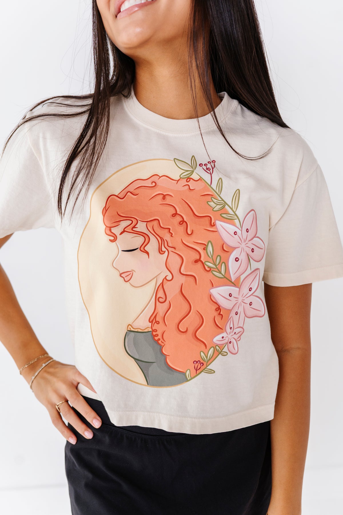 Merida | ADULT tee (CROP + FULL LENGTH HERE)