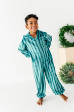 Load image into Gallery viewer, Evergreen Stripes | MINKY One-Piece Zip