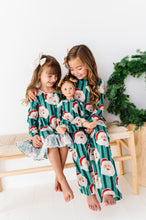 Load image into Gallery viewer, GREEN Santa Stripes | GIRLS 2-Piece SET