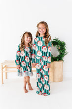 Load image into Gallery viewer, GREEN Santa Stripes | GIRLS 2-Piece SET