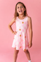 Load image into Gallery viewer, Happy Hopscotch | Twisty Back Active Dress (with shorts!)