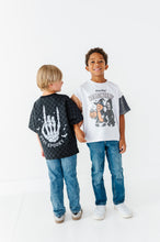 Load image into Gallery viewer, Stay Spooky Skelly | Checkered Boxy Tee