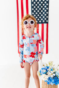 Freedom Floral | ONE-PIECE RASHGUARD