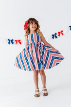 Load image into Gallery viewer, Parade Day Scallop Stripes | TWIRL DRESS