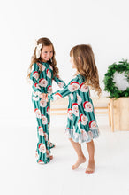 Load image into Gallery viewer, GREEN Santa Stripes | GIRLS 2-Piece SET