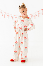 Load image into Gallery viewer, Pink Santas | ROMPER