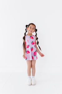 Strawberries | Open Sides Dress (with detached shorts!)