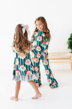 Load image into Gallery viewer, GREEN Santa Stripes | GIRLS 2-Piece SET