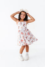Cream Princess | Athletic Twirl Dress