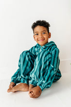 Load image into Gallery viewer, Evergreen Stripes | MINKY One-Piece Zip