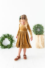 Load image into Gallery viewer, Carmel | Velvet Bow Back Dress