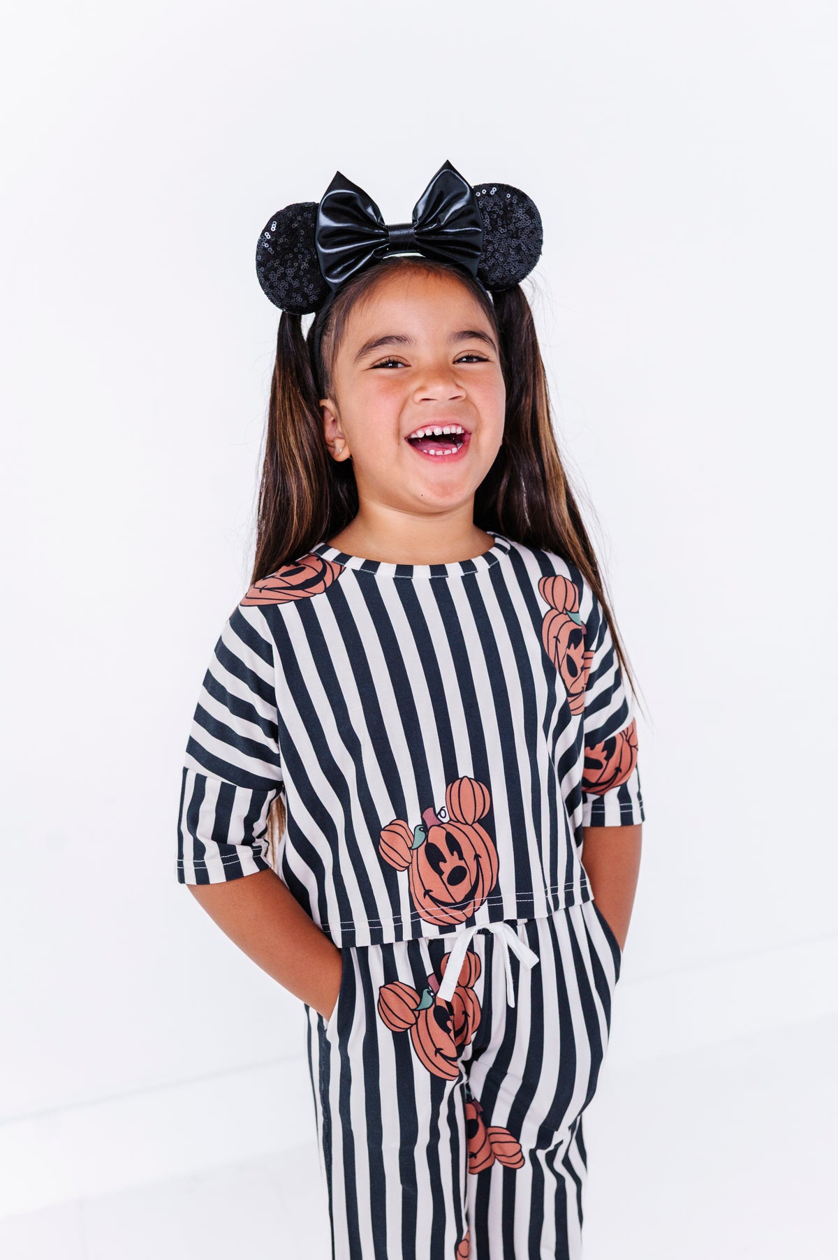 Striped Mickey Pumpkin | BAMBOO PANT SET