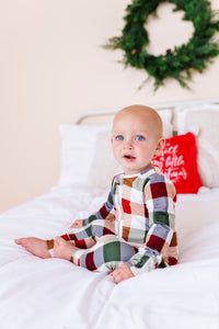 HOLIDAY PLAID | Zip-Up Romper