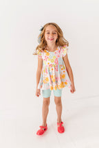 Summer Floral | Double Ruffle Peplum