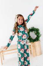 Load image into Gallery viewer, GREEN Santa Stripes | GIRLS 2-Piece SET