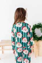 Load image into Gallery viewer, GREEN Santa Stripes | GIRLS 2-Piece SET