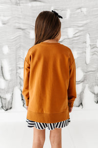 Striped Bow | SIDE-SPLIT SWEATSHIRT
