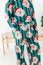 Load image into Gallery viewer, GREEN Santa Stripes | GIRLS 2-Piece SET