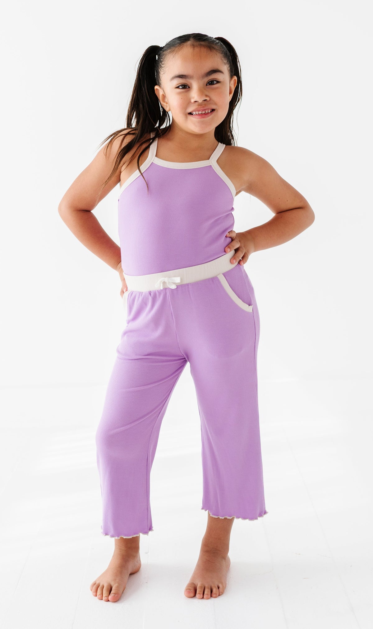 Pixie Purple | Tank + Wide Leg RIB Set