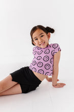 Load image into Gallery viewer, Mauve Smilies | Cross Back Tee