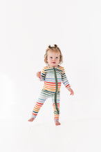 Load image into Gallery viewer, RAINBOW STRIPES | Zip-Up Bamboo Romper