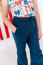 Load image into Gallery viewer, Red, White + BOW | Ribbed Tank