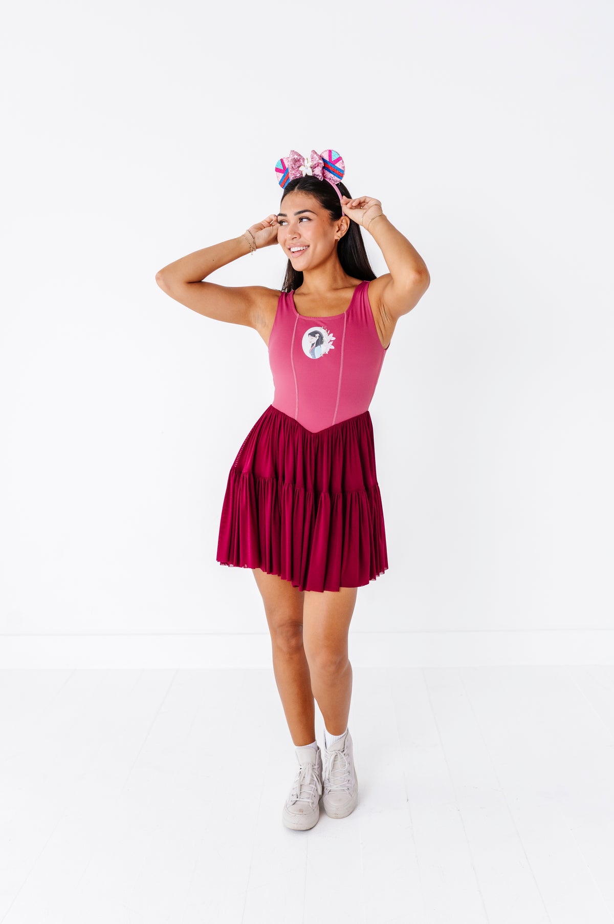 Mulan (ADULT) | Wine Mesh DRESS