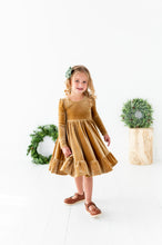 Load image into Gallery viewer, Carmel | Velvet Bow Back Dress