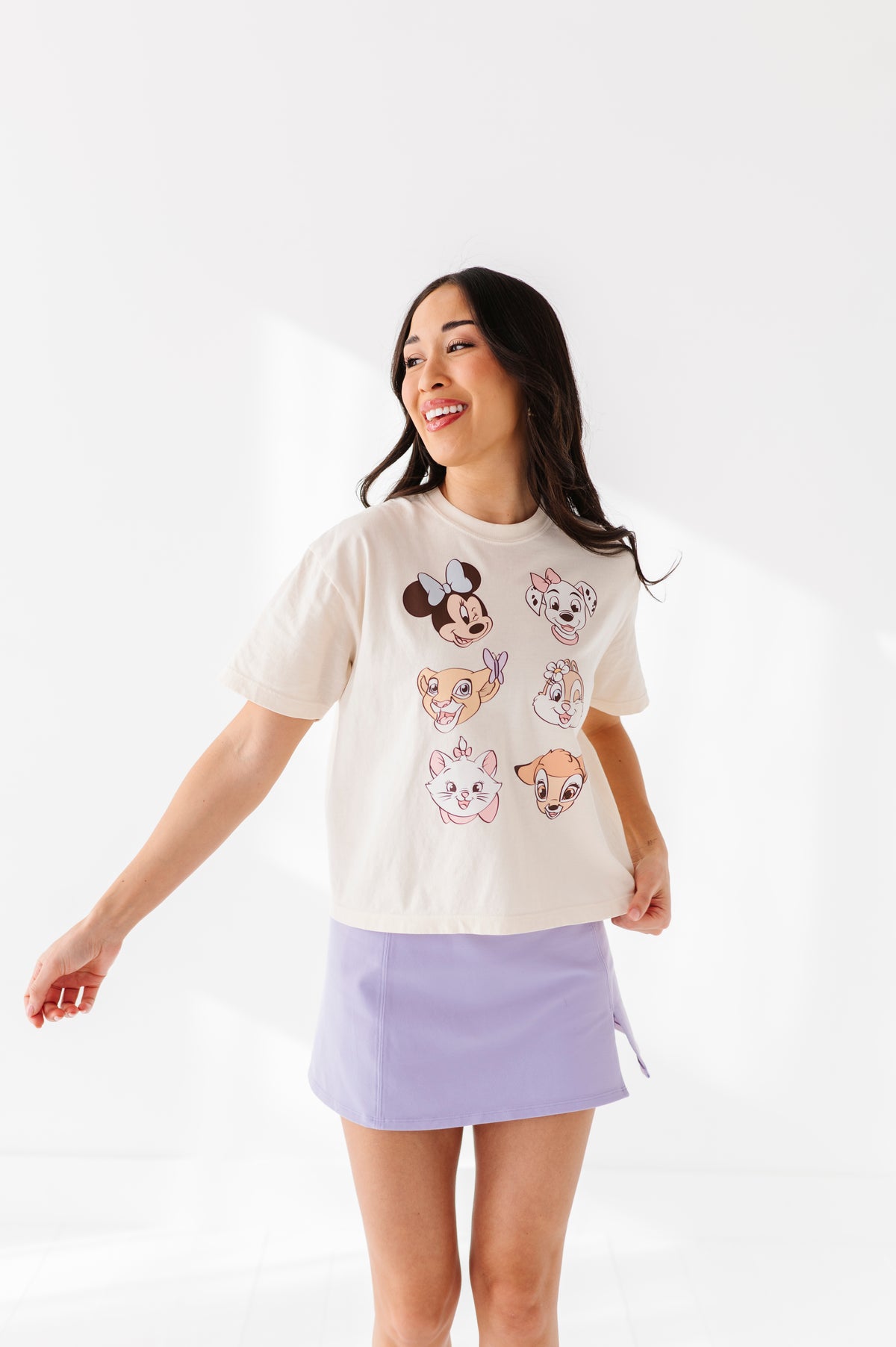 GIRL GANG CROPPED | CREAM ADULT TEE