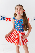 Load image into Gallery viewer, RED Spangled Stripes | SKORT