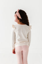 Load image into Gallery viewer, Lucky Vibes | Cream Ruffle Long Sleeve