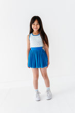 Load image into Gallery viewer, Blue Petite Floral | Retro Tank SET