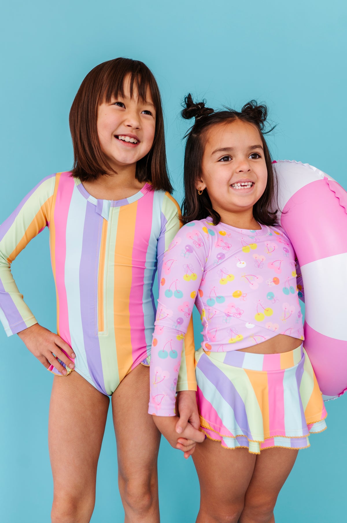 Cherry Crush |  RASHGUARD SKIRTED 2-PIECE