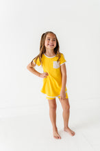 Load image into Gallery viewer, Lemon Drop | Mini Dress + Biker Shorts RIB Set