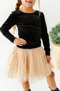 Gold Shimmer | MESH Skort
