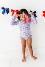 Load image into Gallery viewer, Americana Bows | Rashguard ONE-Piece