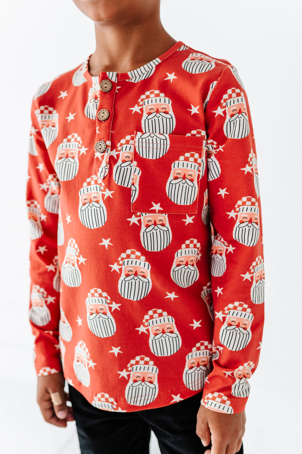 Retro St. Nick | Button Henley