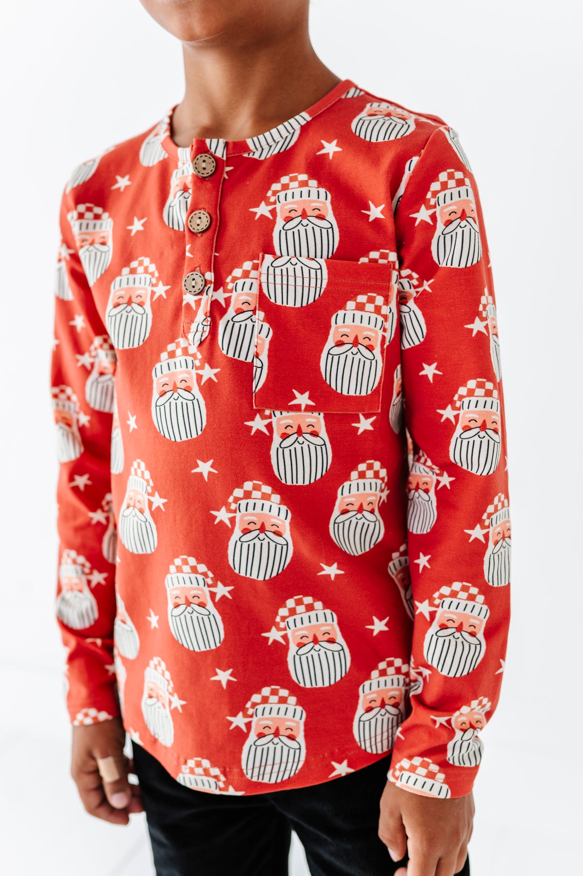 Retro St. Nick | Button Henley