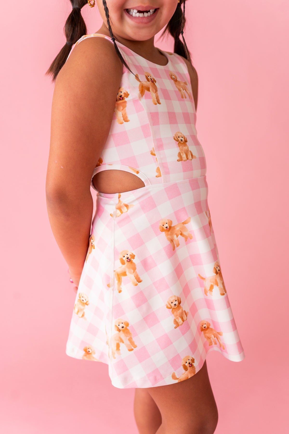 Puppy Picnic | Open Sides Active Dress (with shorts!)
