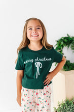 Load image into Gallery viewer, Merry Christmas Bow | (( GREEN )) YOUTH TEE