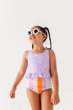 Load image into Gallery viewer, Sunny + Stripes: Ruffle TWO-PIECE Tankini